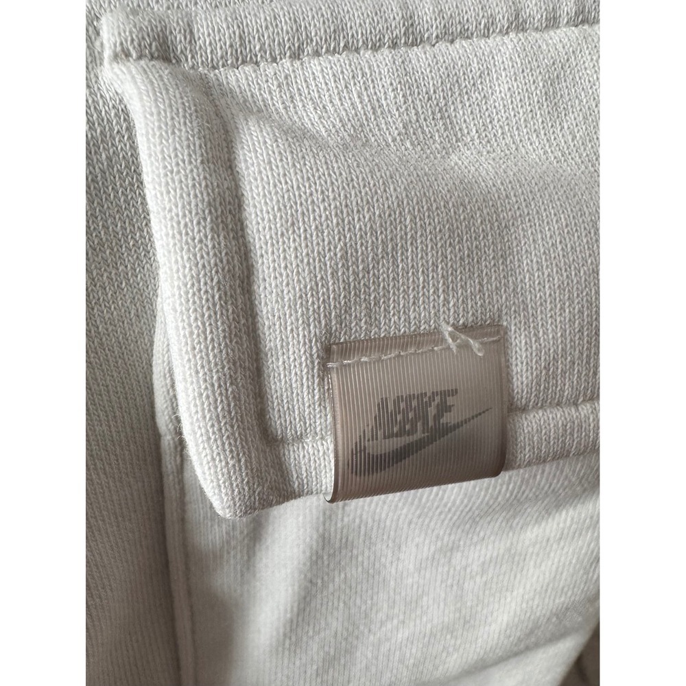 Nike Girls Dri-FIT Wide Leg Cargo Sweatpants White Fleece Pants Size Medium - Picture 3 of 3